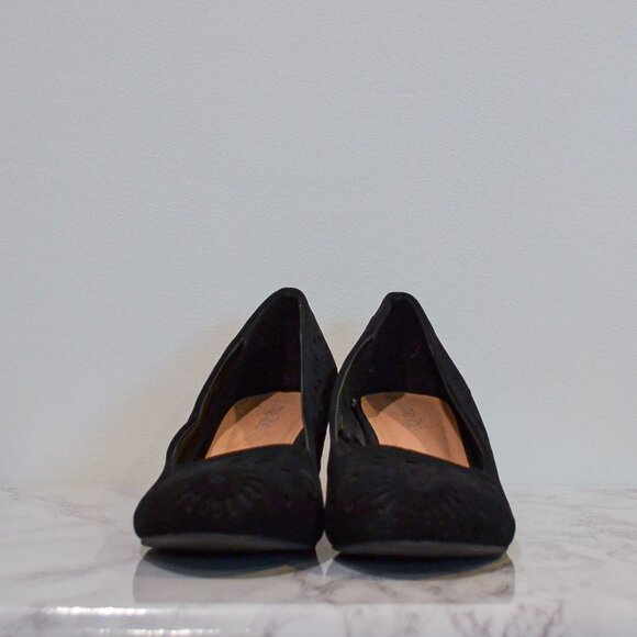 ME TOO | BLACK WEDGE HEELS - Picture 2 of 7